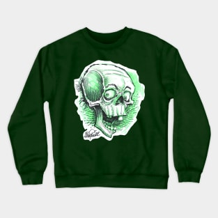 Green Skull Crewneck Sweatshirt